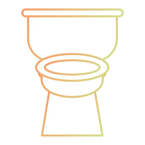 Tuvalet Simgesinin Vektör Illüstrasyonu — Stok Vektör