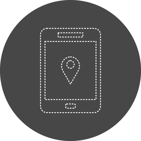 Location Pin Map Icon Vector Isolated Illustration — Stok Vektör
