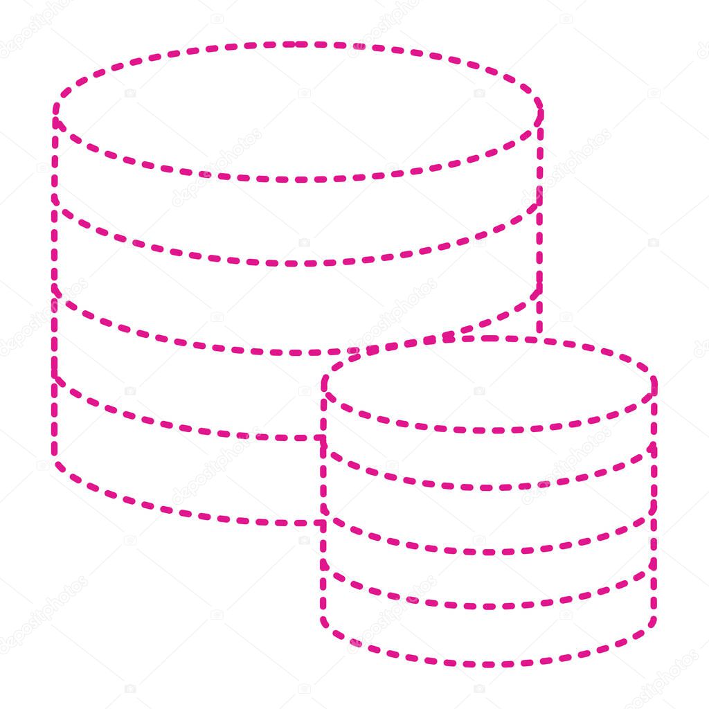 database icon. vector illustration