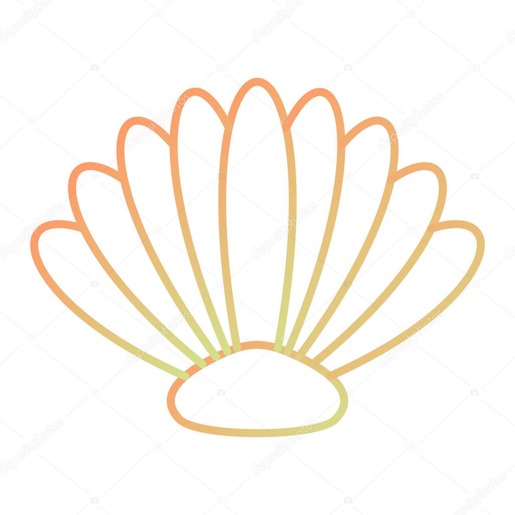 sea shell icon vector illustration