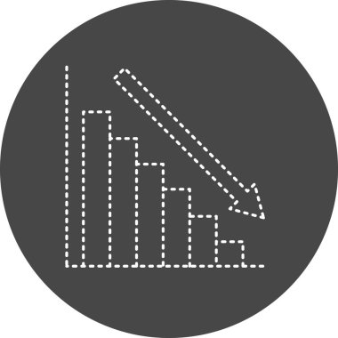 İstatistik simgesinin vektör illüstrasyonu