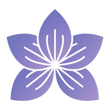 çiçek simgesi vektör illüstrasyonu