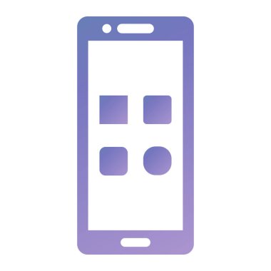 cep telefonu simgesi. Web tasarımı için akıllı telefon vektör simgelerinin basit çizimi