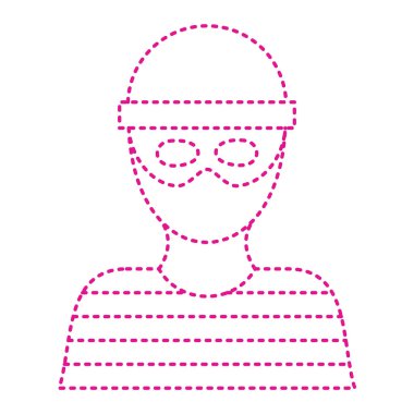 vector illustration of thin modern icon isolated on white background