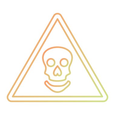 Abstract vector illustration of a skull icon