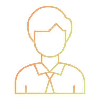 avatar. Web simgesi basit illüstrasyon