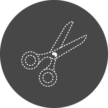 makas simgesi vektör illüstrasyonu