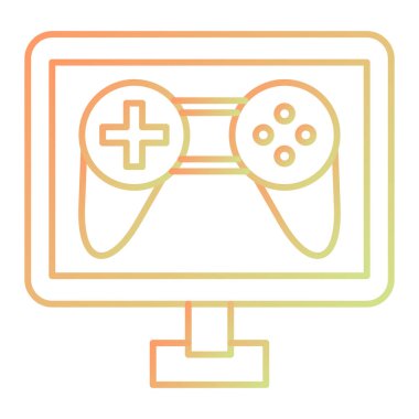 gamepad simgesi vektör illüstrasyonu