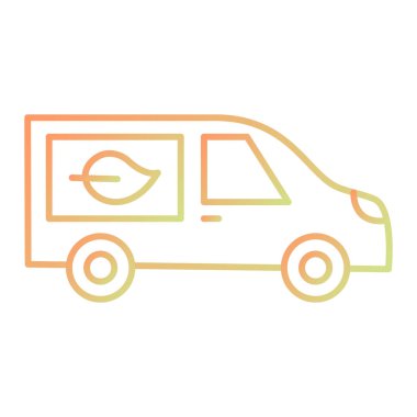 araba taşıma simgesi vektör illüstrasyonu