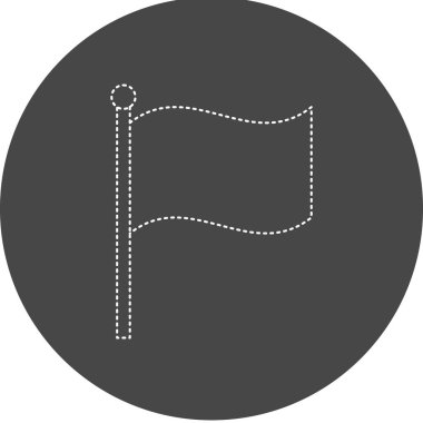 bayrak simgesi, vektör illüstrasyonu