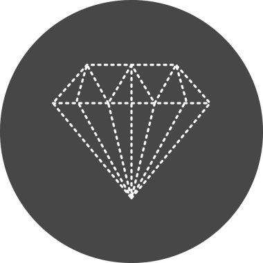 Elmas simgesi vektör illüstrasyonu