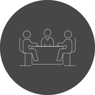 Buluşma simgesinin vektör illüstrasyonu