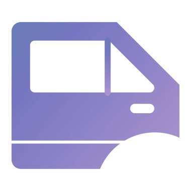 Otobüs. Web simgesi basit illüstrasyon