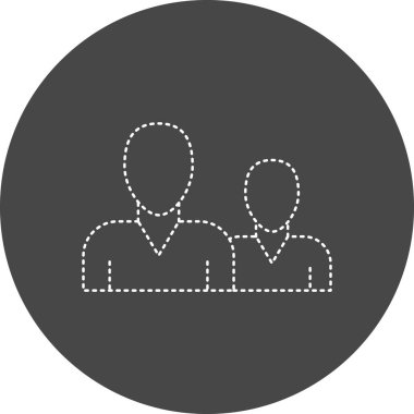 İnsan simgesinin vektör illüstrasyonu