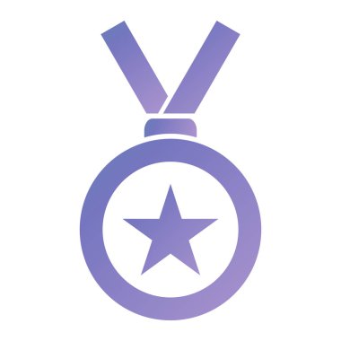 Madalya. Web simgesi basit illüstrasyon