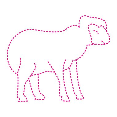 goat silhouette animal icon vector illustration design