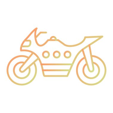 motosiklet simgesi vektör illüstrasyonu