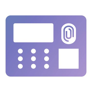 Telefonunuz var. Web simgesi basit illüstrasyon