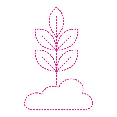 flower heart icon vector illustration design