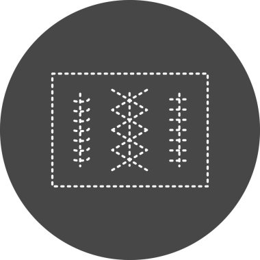 Stitches Vector Glyph Icon Design 
