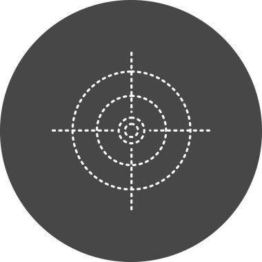 Hedef Vektör Şekil Simgesi Tasarımı 