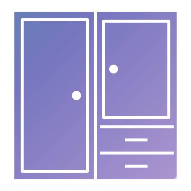 Kapı. Web simgesi basit illüstrasyon