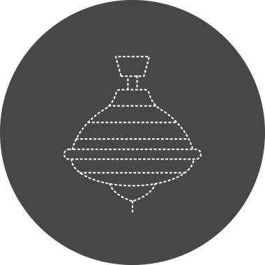 vector illustration of modern Spinning Top icon