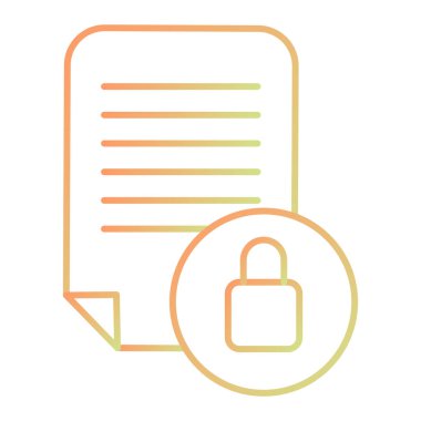 güvenlik simgesi vektör illüstrasyonu