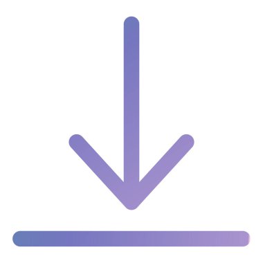 Aşağı ok. Basit resimleme