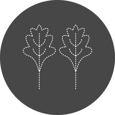 Ağaç simgesinin vektör illüstrasyonu