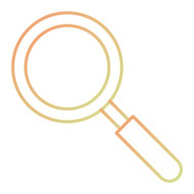 Büyüteç simgesi. vektör illüstrasyonu