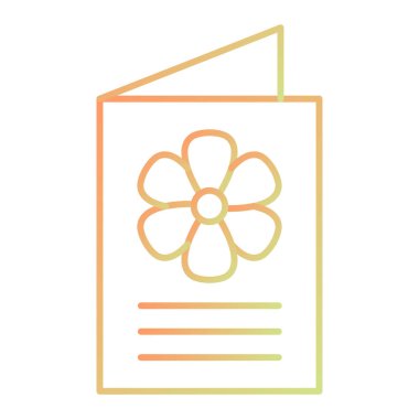 Beyaz arkaplanda izole edilmiş çiçek simgesi vektörü, çay işareti logosu konsepti, doğrusal element tasarımı