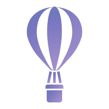 hot air balloon icon. simple illustration of fly up vector icons for web design isolated on white background