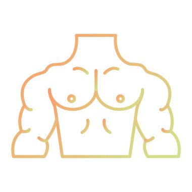 human body icon. outline illustration of breast vector symbol for web
