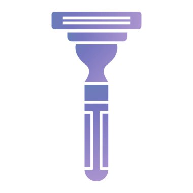 Saç fırçası ikonu. Ağ için tıraş makinesi vektör simgelerinin basit çizimi