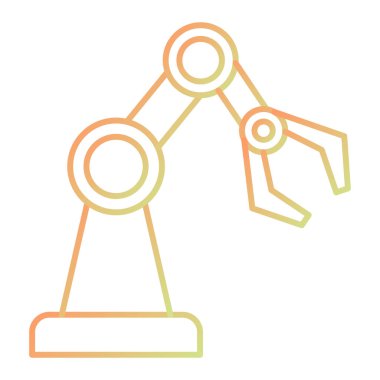 Robot simgesinin vektör illüstrasyonu