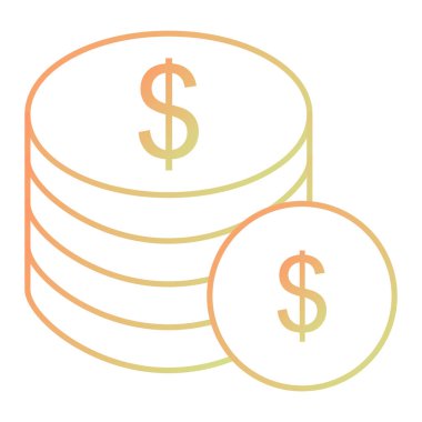 money vector color icon