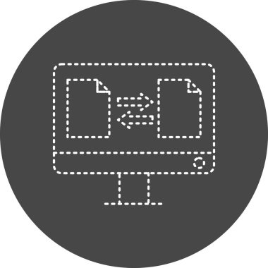 Dosya Aktarım simgesinin vektör illüstrasyonu 