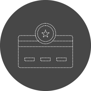 Kredi kartının vektör çizimi