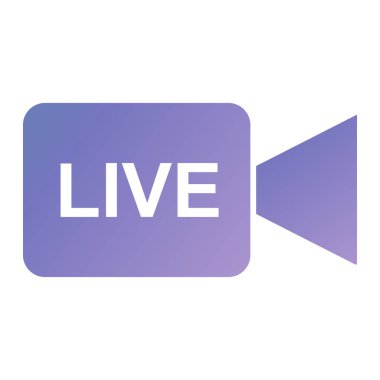 live icon isolated on abstract backgroun