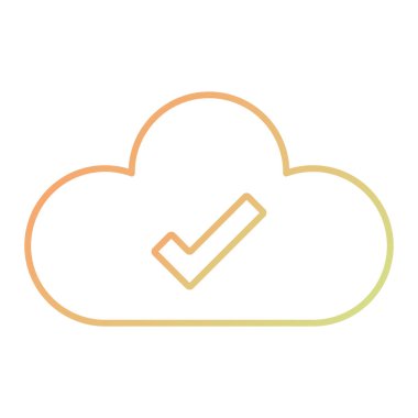 bulut hesaplama simgesi, vektör illüstrasyonu