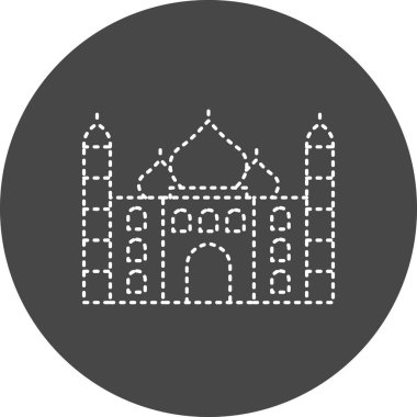 Taj Maha icon, vector illustration
