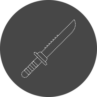 Bıçak. Web simgesi basit illüstrasyon