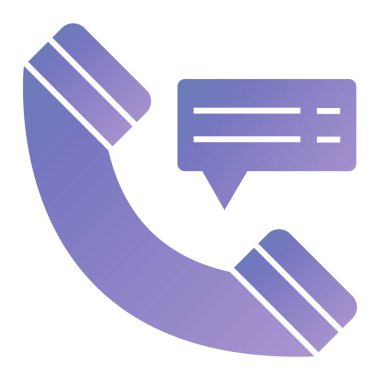 Sohbet simgesi vektör illüstrasyonu