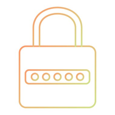 ikon vektör illüstrasyonunu kilitle