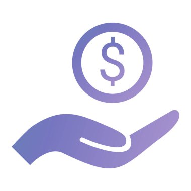 Dolar sembolü, vektör illüstrasyonu