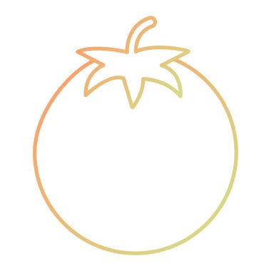 Domates ikonu. Web için basit soğan vektör simgeleri çizimi