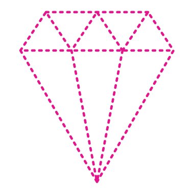 Elmas simgesi vektör illüstrasyonu