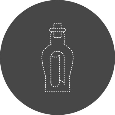 bottle. web color icon simple illustration