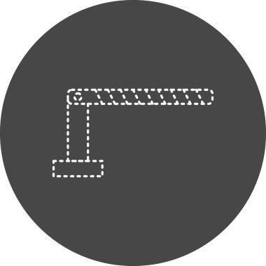 Bariyer Vektör Şekil Simgesi Tasarımı 